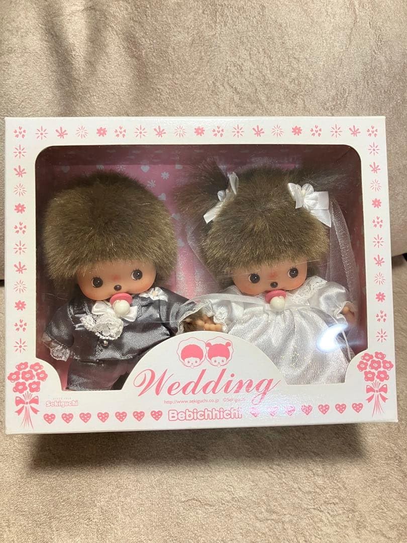 未使用 ウェディング レトロ モンチッチ ベビチッチセット 未使用 未使用 ウェディング レトロ モンチッチ ベビチッチセット 未使用